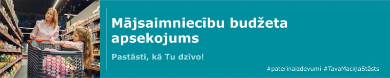 Aptaujas "Mājsaimniecību budžeta apsekojums" baneris